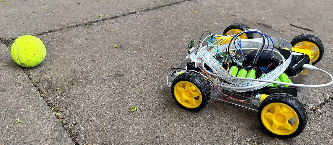 Serving up success: students create AI robot ball boy